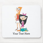Candace, Isabella, and Agent P Mouse Pads