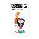 Candace, Isabella, and Agent P Stamps