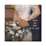 Candid Bouquet Save the Date Magnet