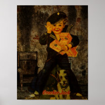 Candied Popcorn Advertising Print