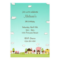 Candies Hill Party Invitation invitations