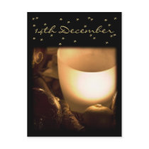 Candle • Advent Calendar Postcard