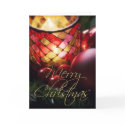 Candle and Baubles • Christmas Greeting Card by SabineStGreetings Candle and Baubles • Christmas Greeting Card