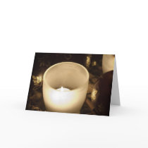Candle and Baubles • Christmas Greeting Card