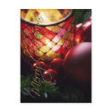 Candle & Baubles • Christmas Postcard by SabineStGreetings Candle & Baubles • Christmas Postcard