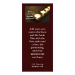 Candle Burning in a row Custom Rack Cards