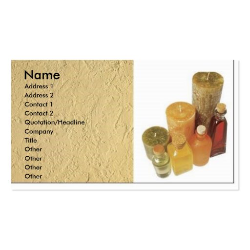Candle business card Zazzle