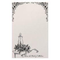 Candle Christmas Personalized Stationery
