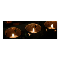 Candle Crosses Profile Card business cards
