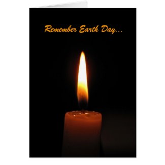 Candle Flame Earth Day Shakespeare Quote Greeting Cards