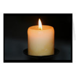 candle flame greeting card
