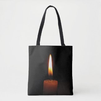 Candle Flame Tote Bag