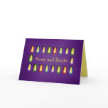 Candle Flames card template