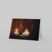 Candle Light Music Card cards