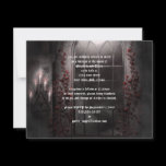 Candle Light Roses Goth Wedding Invitation