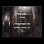Candle Light Roses Goth Wedding Invitation invitations