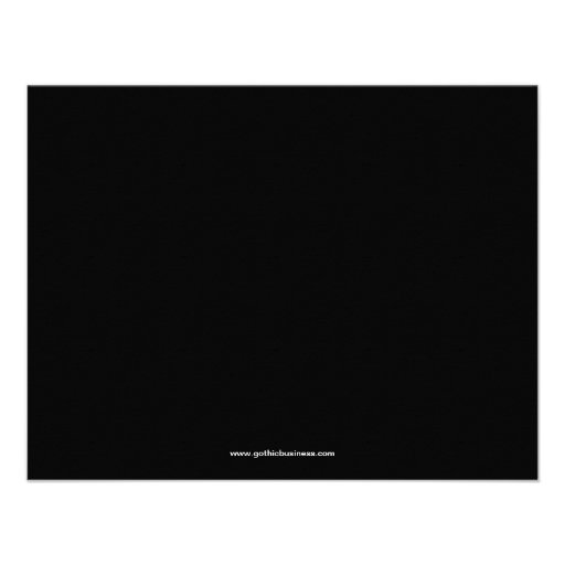 Candle Light Roses Goth Wedding Invitation