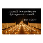Candle lighting posters