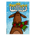 candle moose gift tag business cards