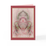 CANDLE 'N HOLLY ~ Happy Holidays Greeting Card