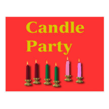 Candle Party Consultant Postcard