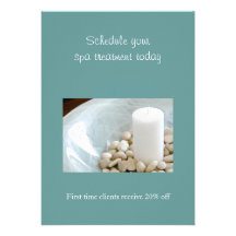 Candle w/ River Rocks invitations