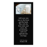 Candle with meditation stones full color rack card
