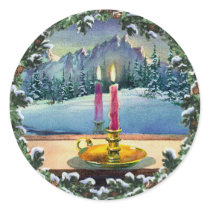 CANDLE & WREATH by SHARON SHARPE stickers by sharonsharpe CANDLE & WREATH by SHARON SHARPE stickers