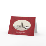 candlelight dinner plate chef catering invitati... greeting cards