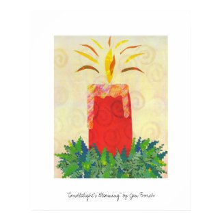 Candlelight's Gleaming print print