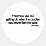 Candles Cost More quote Round Stickers