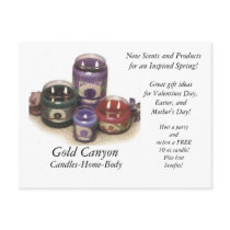 Candles, Gold Canyon, Candles-Home-Body, New Sc... postcards