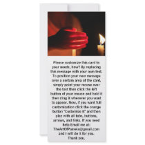Candles in the Win Customized Rack Card