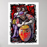 "Candombón Rojo" Posters