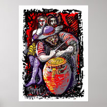 "Candombón Rojo" Posters