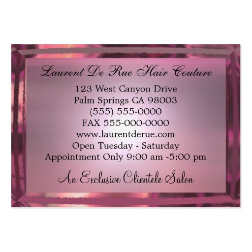 Candscent Elegant  Pearl Professional Business Business Card (back side)