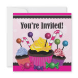 Candy and Cupcake Sweet Party Invitation