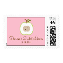 Candy Apple Bridal Shower Postage