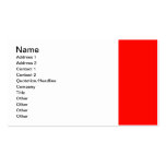 Candy Apple Red Border business cards