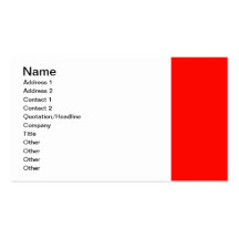 Candy Apple Red Border Business Card
