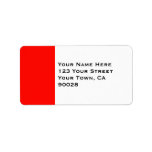 Candy Apple Red Border labels