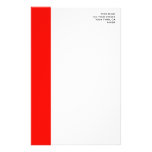 Candy Apple Red Border stationery