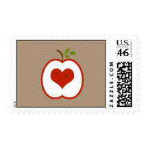 Candy Apple Red & Brown Postage