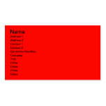 Candy Apple Red business cards