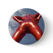 Candy Apple Red Zentai Man 1 Button