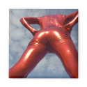 Candy Apple Red Zentai Man 2 Magnet by MDKgraphics Candy Apple Red Zentai Man 2 Magnet
