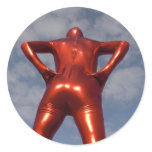 Candy Apple Red Zentai Man 3 Sticker