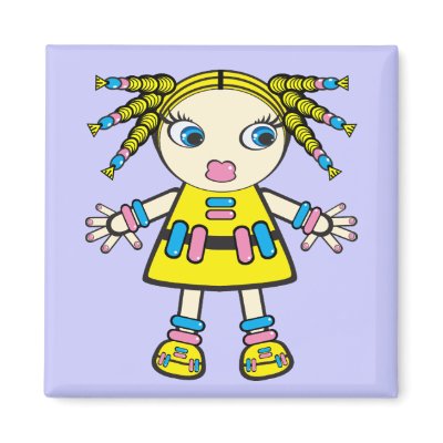 candy baby fridge magnet by VioDeSign