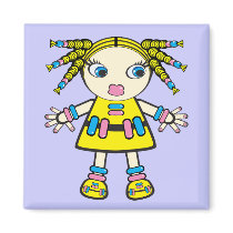 candy baby magnets by VioDeSign candy baby magnets