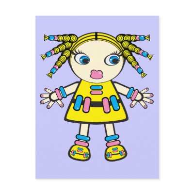 candy baby post card by VioDeSign